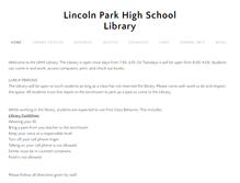 Tablet Screenshot of lphslibrary.org